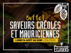 Brasserie des éclusiers - Buffet Saveurs Créoles et Mauriciennes